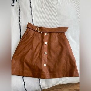 Tan Zara skort